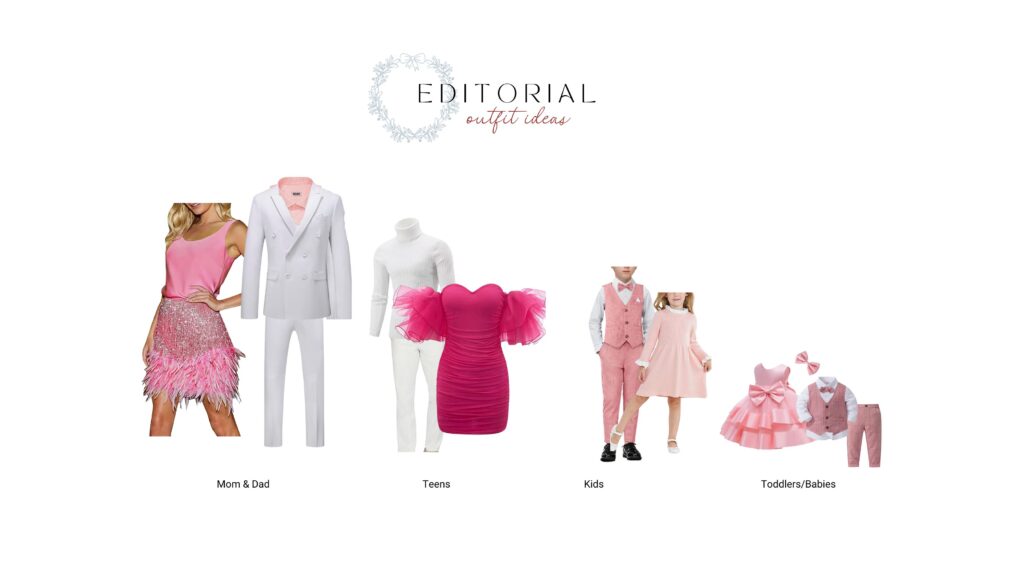 christmas mini session outfit ideas for family from amazon barbiecore