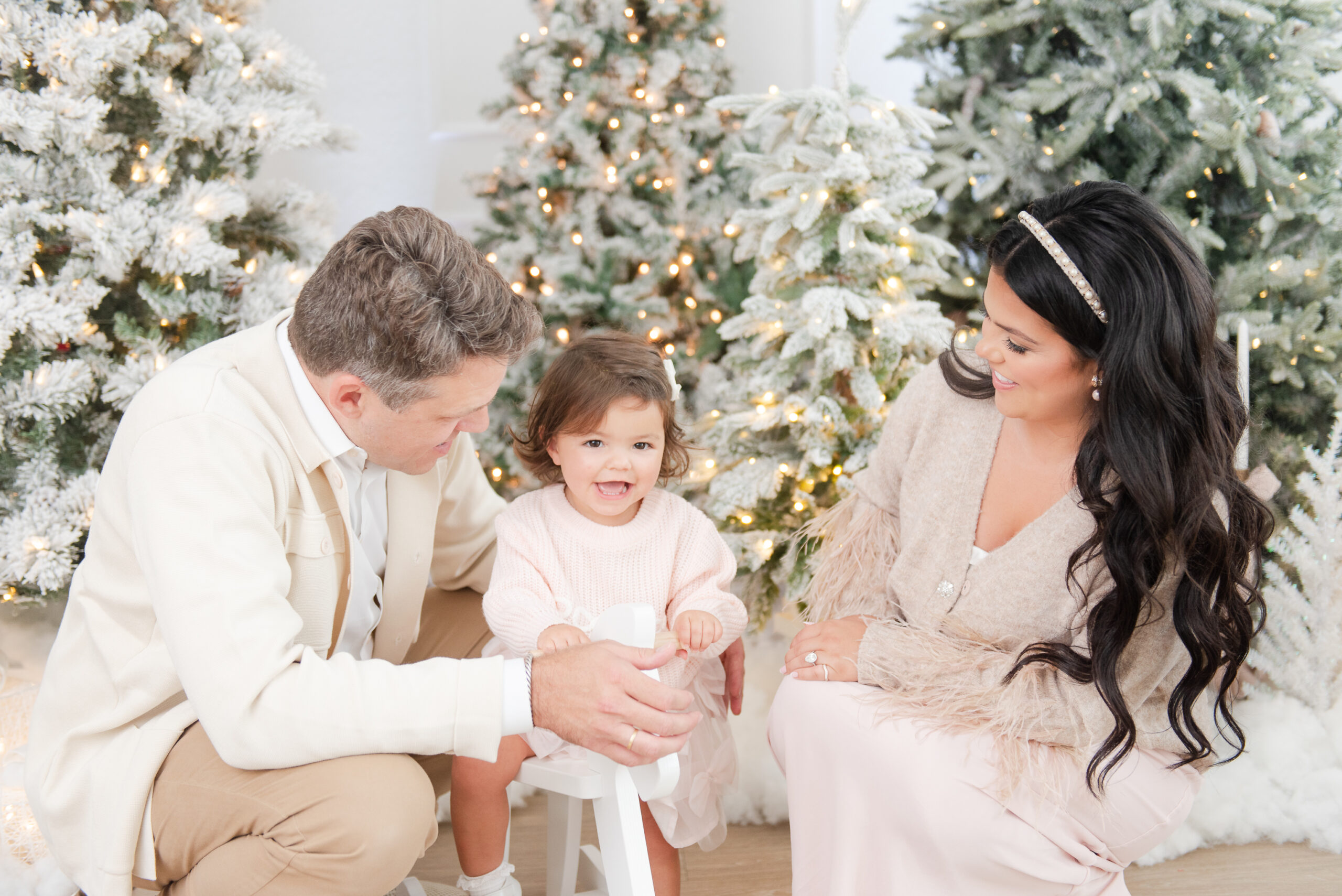 first family christmas photo